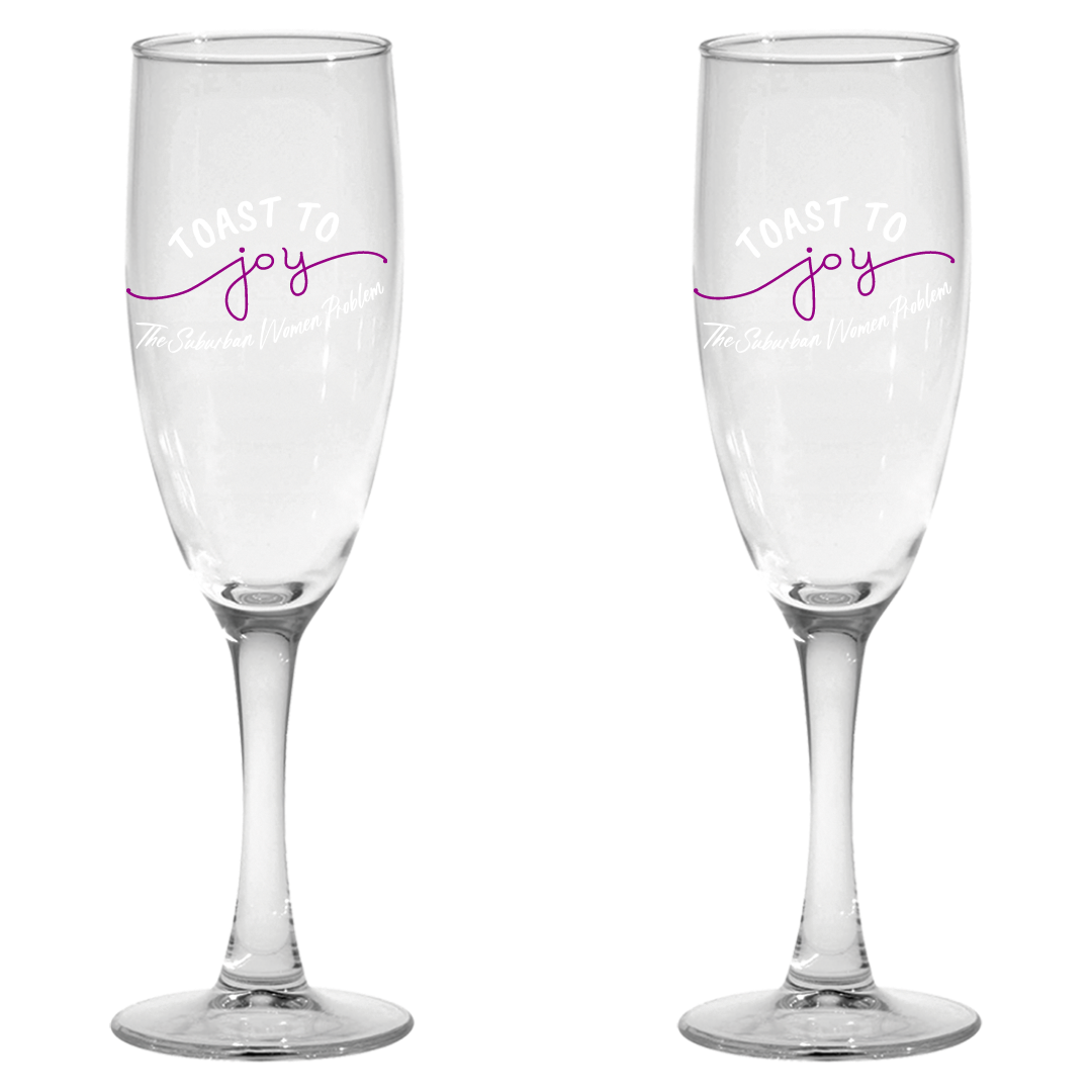 Toast to Joy Champagne Flute 2-Pack