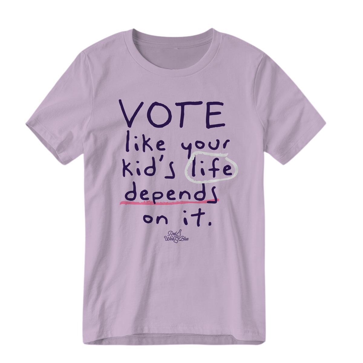 Vote Like Your Kid's Life Depends On It Boyfriend T-Shirt
