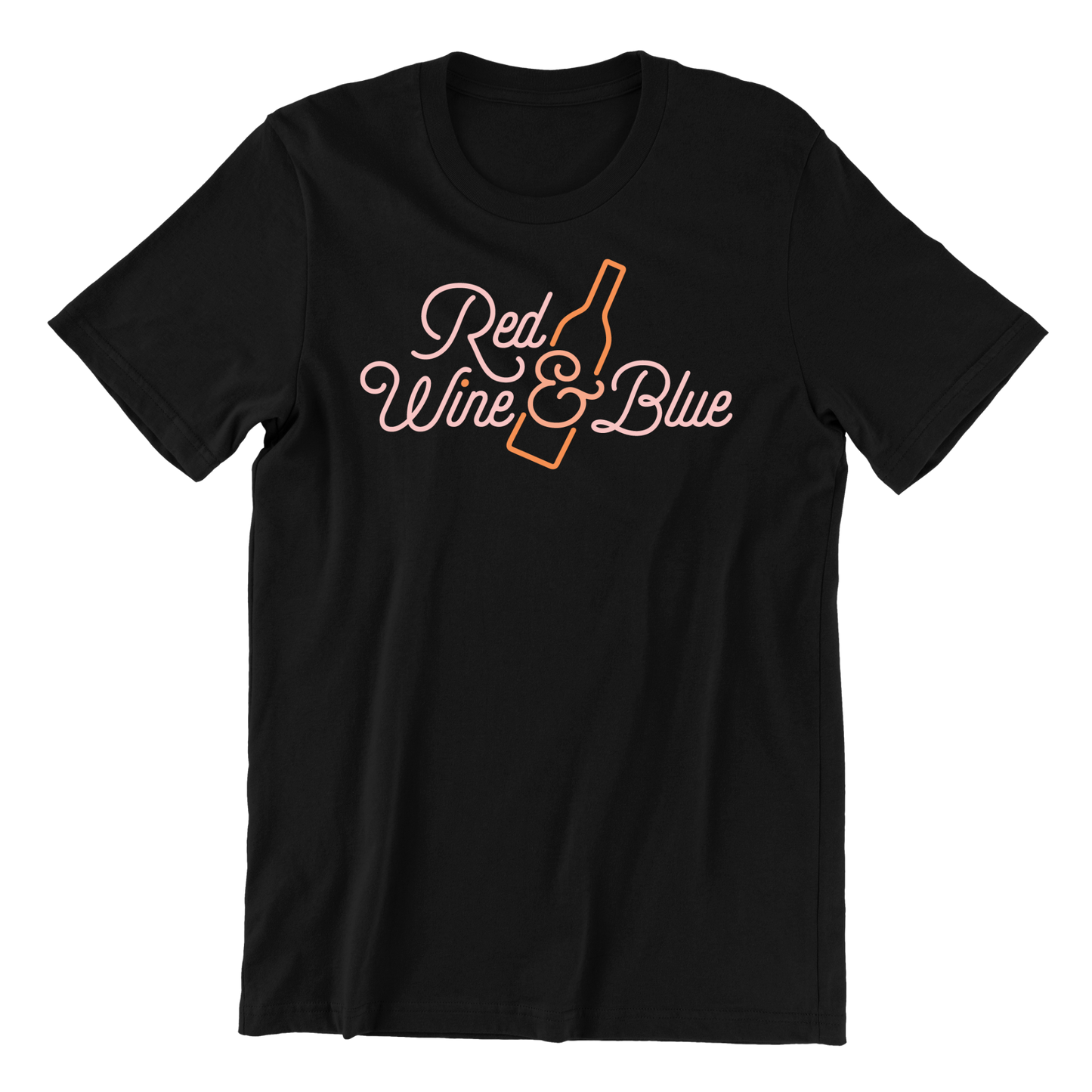 Red Wine and Blue Logo T-Shirt
