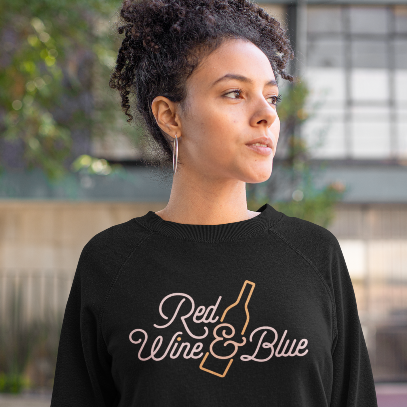 Red Wine and Blue Logo Sweatshirt