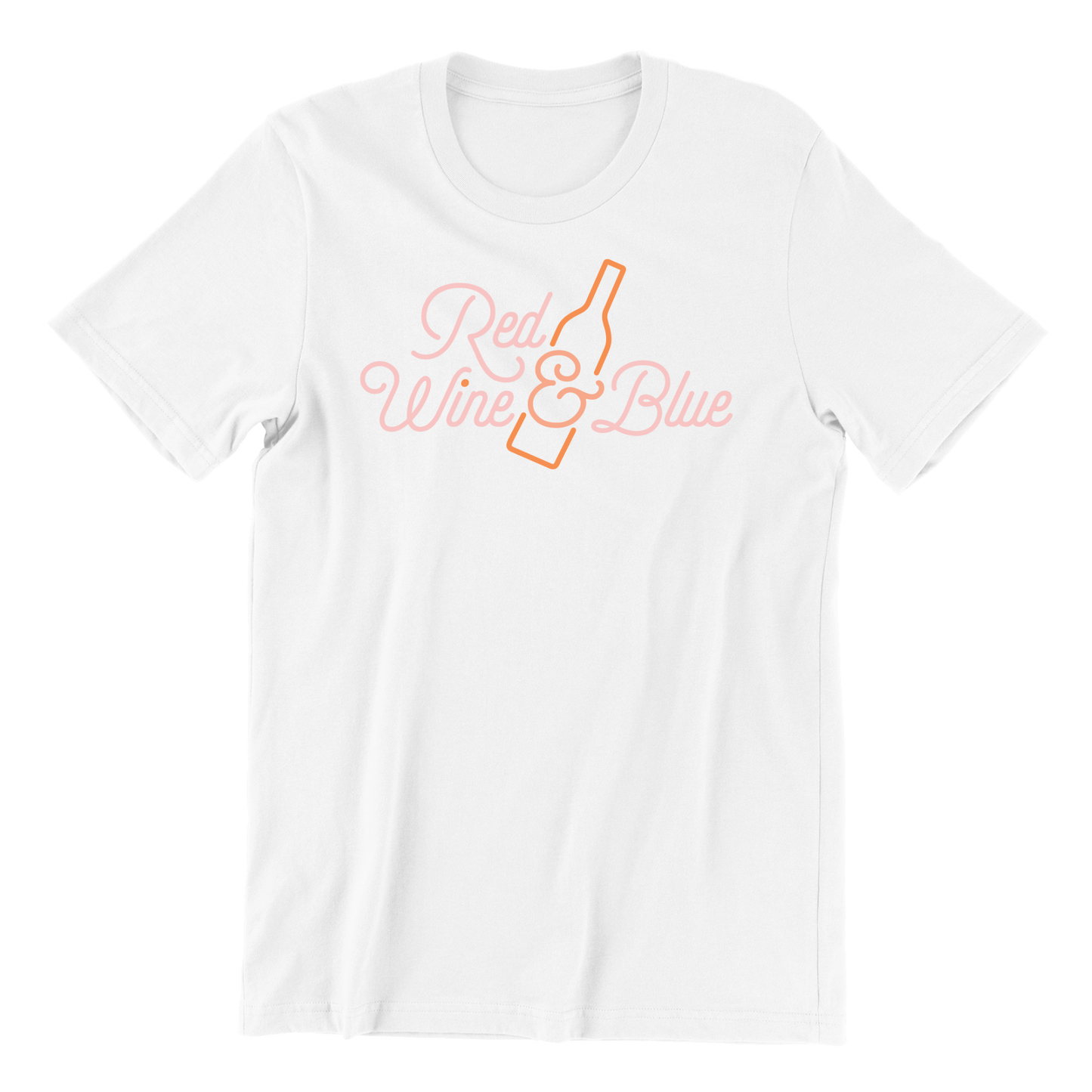Red Wine and Blue Logo T-Shirt