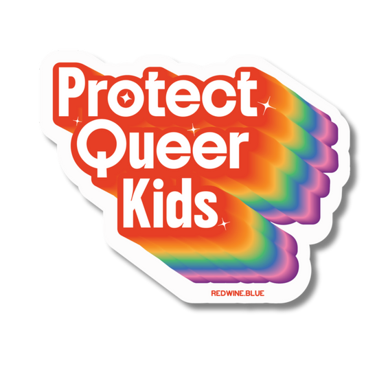Protect Queer Kids Kiss-Cut Sticker