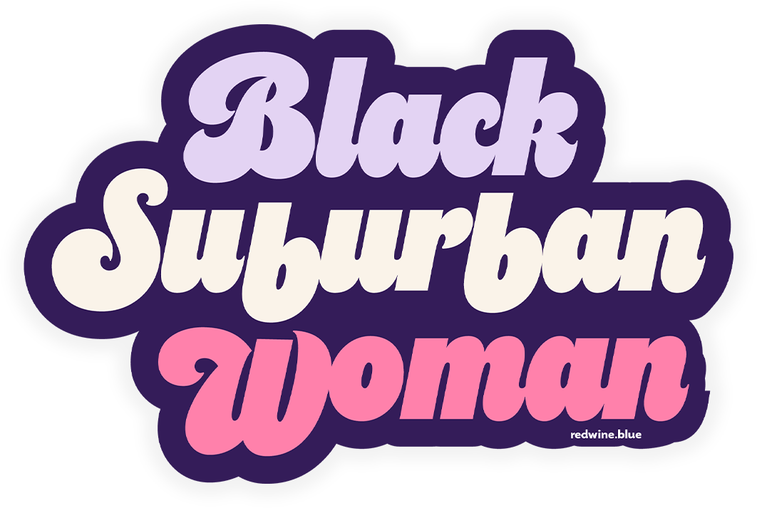 Black Suburban Woman Sticker