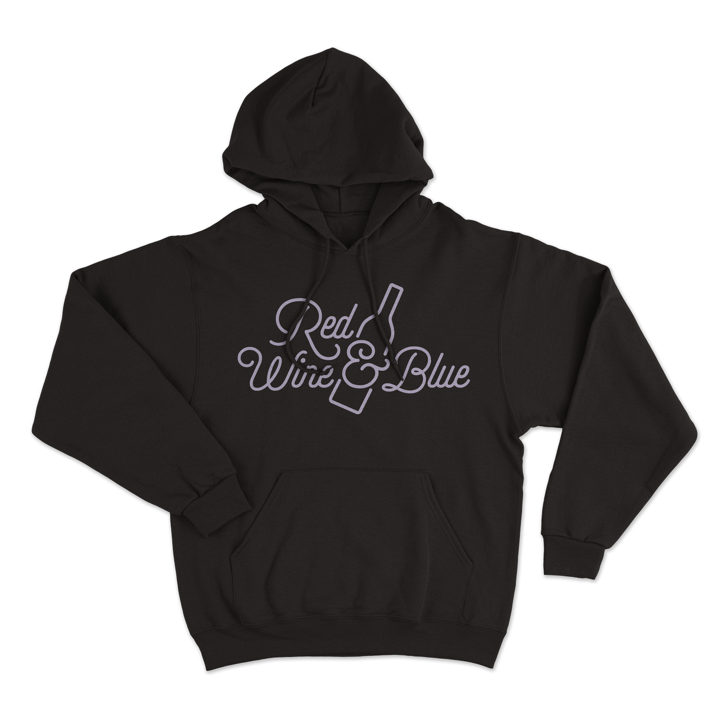 Red Wine and Blue Logo Hoodie