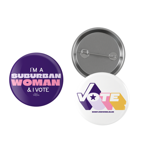 Suburban Woman Voter Button Pack