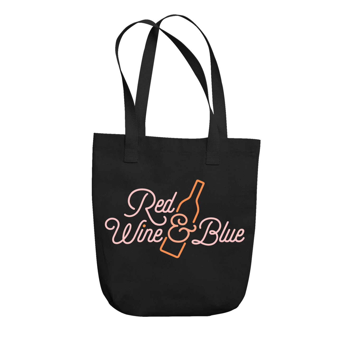Red Wine and Blue Logo Tote